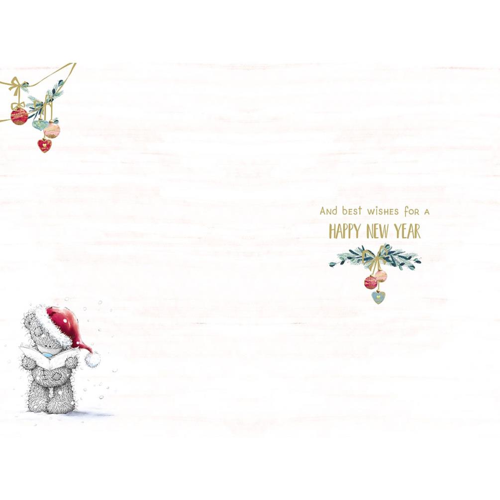 Christmas Cheer Me to You Bear Christmas Card Extra Image 1